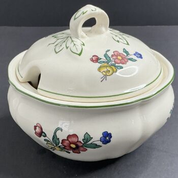 Villeroy & Boch Alt Strassburg jampot met deksel | Vintage suikerpot met bloemendecor