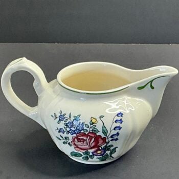 Titel Villeroy & Boch Alt Strassburg melkkannetje | Vintage roomkan met roosdecor | Gemerkt W-Germany