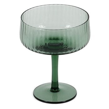 Champagneglas 23cl coupe donkergroen Ray - set/4