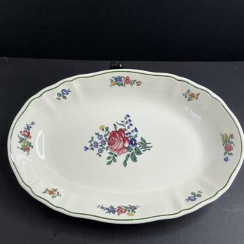 Villeroy & Boch Alt Strassburg ovale serveerschaal met roos – 30 cm