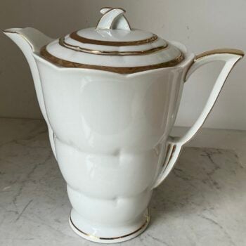 Limoges France koffiekan met Art Deco gouden decoratie