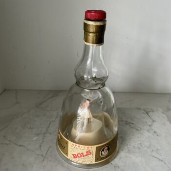 Vintage BOLS ballerina muziekfles – Apricot Bols