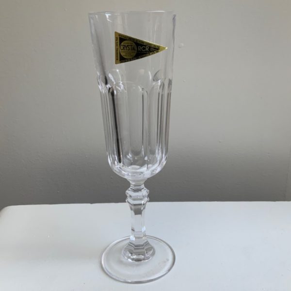 RCR Italy Italië vintage kristal Champagneglas