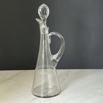 Antieke kristallen schenkkaraf met stop – ca. 1880 – 34 cm