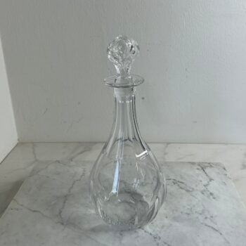 Vintage handgeslepen kristallen karaf | Whiskykaraf | Cognackaraf | Decanteerkaraf | Originele kristallen stop | Europees kristal