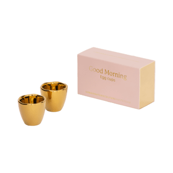 Urban Nature Culture Good Morning egg cup gold, set of 2, in gift pack