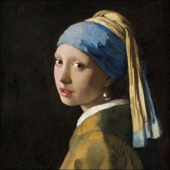 Ambiente, servetten 33 cm, girl with the pearl