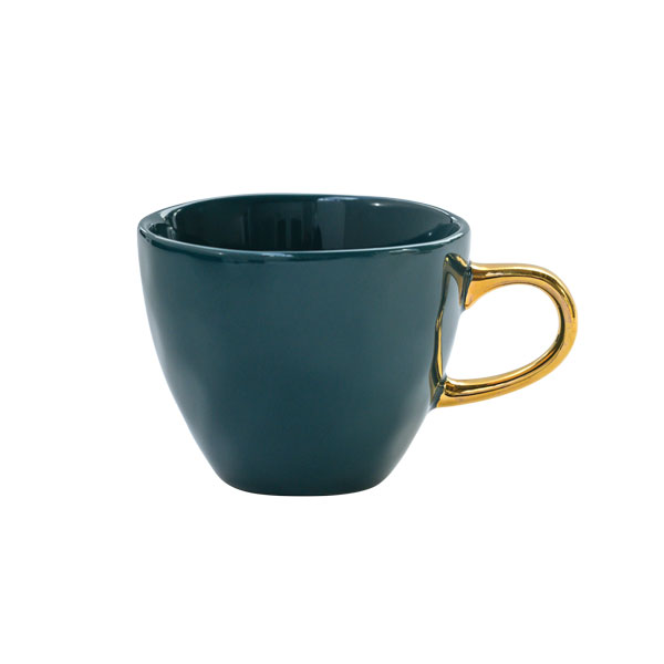 good morning coffee cup blue/green