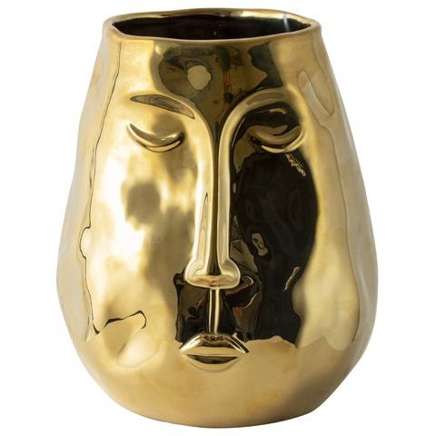 Gusta gouden vaas met gezicht