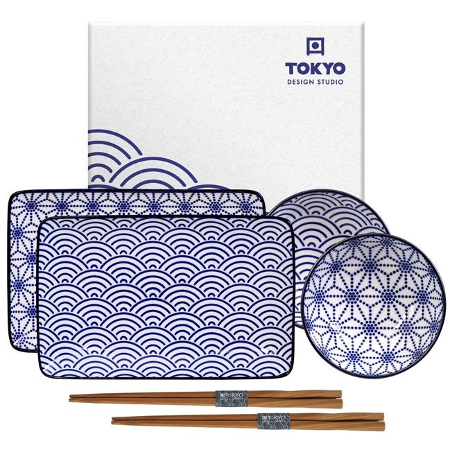 Tokyo Nippon Blue Sushi giftset