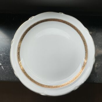 Limoges France bordje met gouden Art Deco rand – 17,5 cm