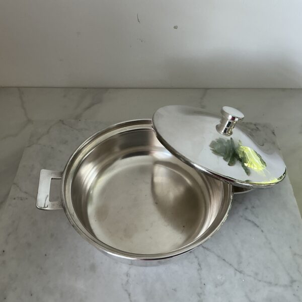 Sola 90 verzilverde dekschaal met deksel ø 18,5 cm - Afbeelding 2