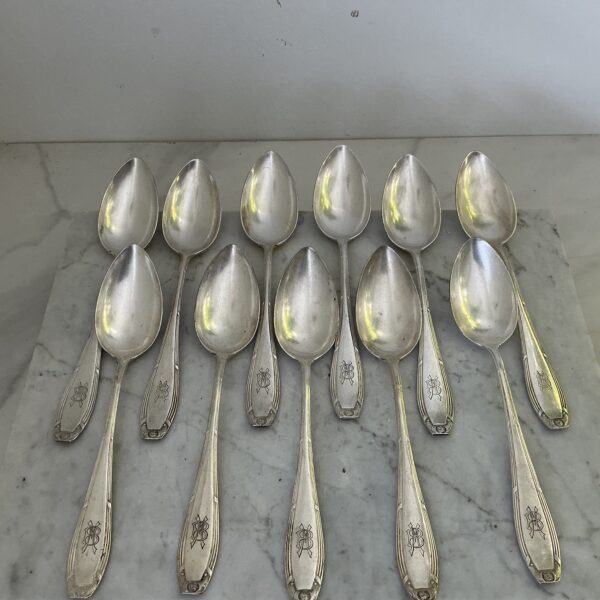 GAG Silber 90 verzilverde lepels (set van 9)
