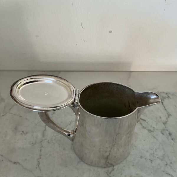 Vintage Verzilverd Theekannetje – Gladwin Ltd Sheffield – 1 Pint – Art Deco Hotelware uit Engeland - Afbeelding 6
