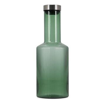 Fles met dop 100cl donkergroen Ray