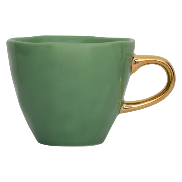 Good morning coffee cup green