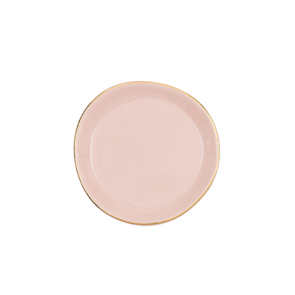 Good morning plate small pink