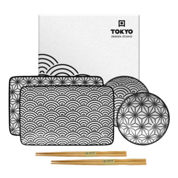 Tokyo Nippon Black Sushi gift Set 6 delig