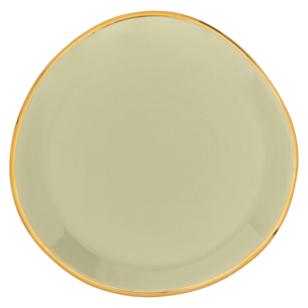 Plate small pale green
