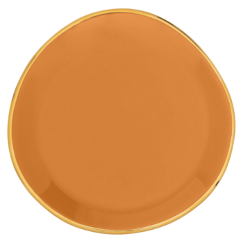 Plate small caramel