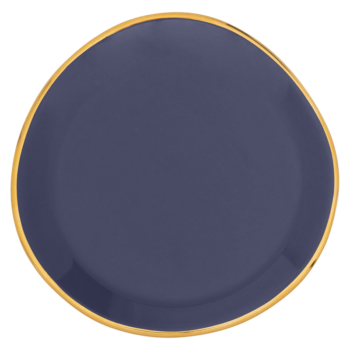 Plate small purple blue 9cm