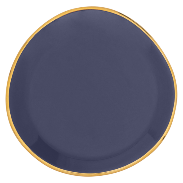 Plate small purple blue 9cm