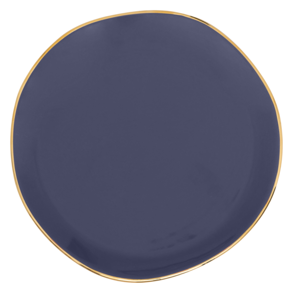 Plate purple blue 17cm