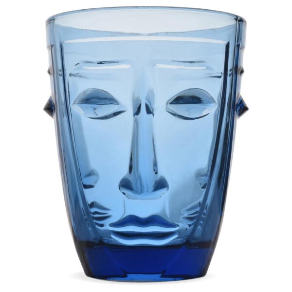 Opjet drinkglas visage blauw