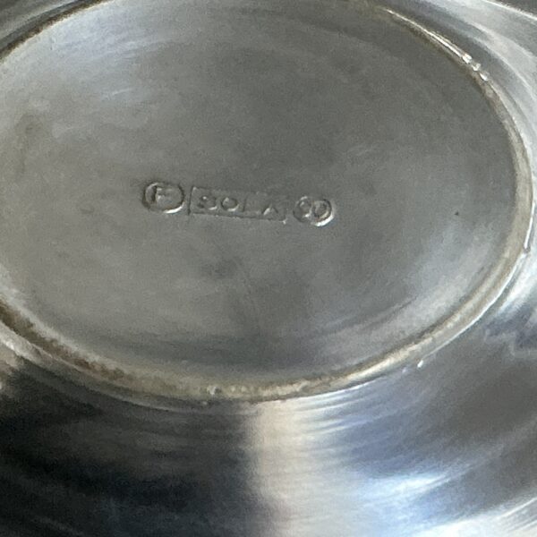 Vintage verzilverde art deco sauskom Sola 90 - Afbeelding 6