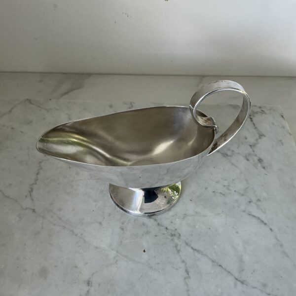 Vintage verzilverde art deco sauskom Sola 90 - Afbeelding 4