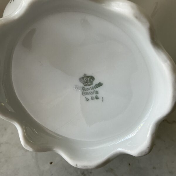 Vintage Bavaria Kronester porseleinen Koffiekan voor 12,5 jarig huwelijk - Afbeelding 7