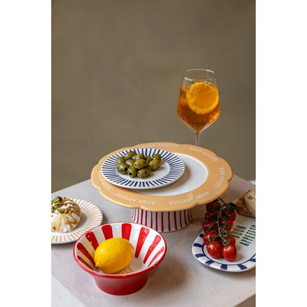 JENS Living Buon Appetito Serveerplateau / taarthouder Taupe - Afbeelding 3