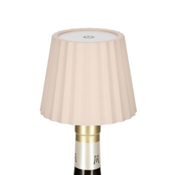 Fles Lamp Ribbel Taupe