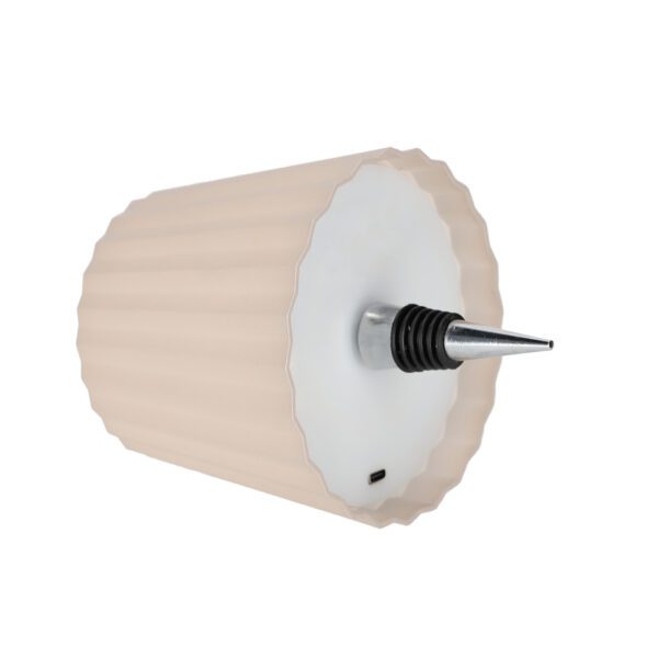 JENS Living LED Fles Lamp Ribbel Taupe - Afbeelding 5