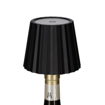 JENS Living LED Fles Lamp Ribbel Zwart