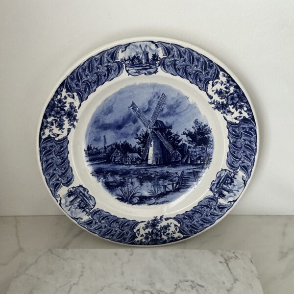 Delfts Blauw Wandbord Molen
