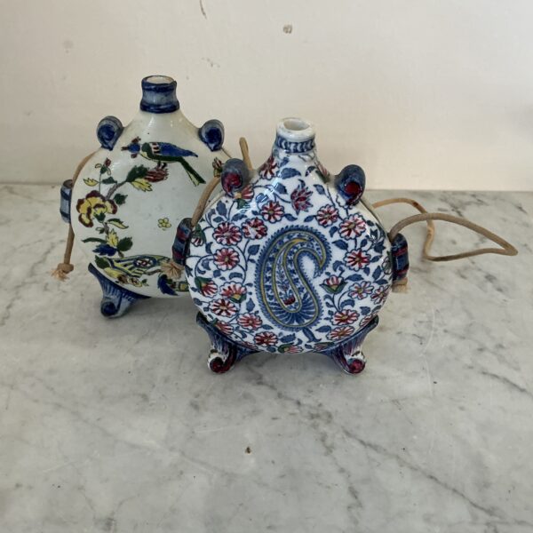 Vinatge Gien Faïence Miniatuur Flesjes (Set van 2) - Afbeelding 2