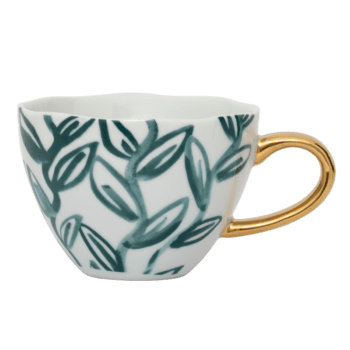 Cappuccino/Tea leaves aqua