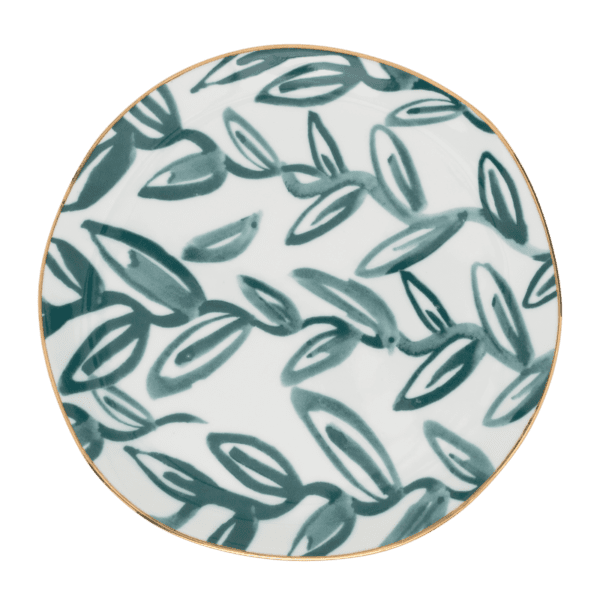 Urban Nature Culture Good Morning plate Leaves aqua, Ø17 cm