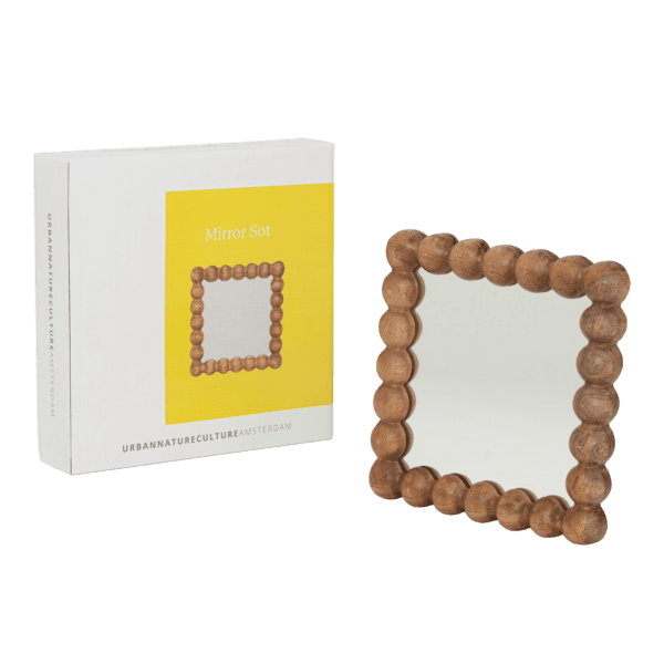 Urban Nature Culture mirror Sot, mango wood in gift box 25 * 3 * 25 CM - Afbeelding 2