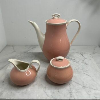 Prachtige vintage koffieset van Boch Frères Belgium, model Keralux