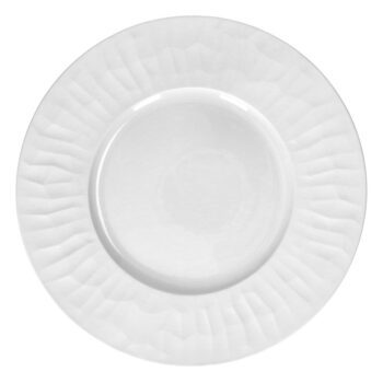 POMAX LEGGERO - VOORGERECHT BORD - PORSELEIN - DIA 27,4 X H 1,5 CM - WIT