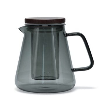 Salt & Pepper Luma Theepot 93 cl met Glazen Filter en Deksel – Grijs