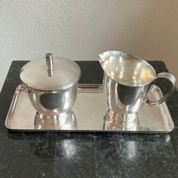 BWKS verzilverd roomstel duitsland art deco