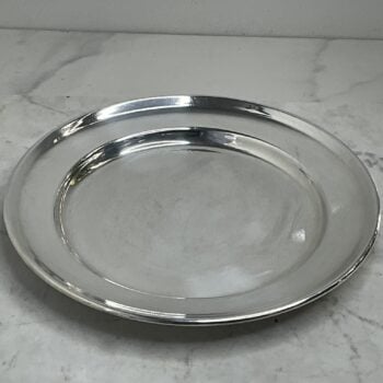Sola 100 Verzilverd ronde Schaal Ø 19,5 cm – Vintage Nederlands Tafelzilver