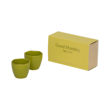 Urban Nature Culture Good Morning egg cup split pea, set of 2, in gift pack