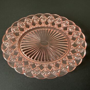 Anchor Hocking Waterford Pink Ovale Glazen Schaal – Depression Glass – ca. 1938–1944