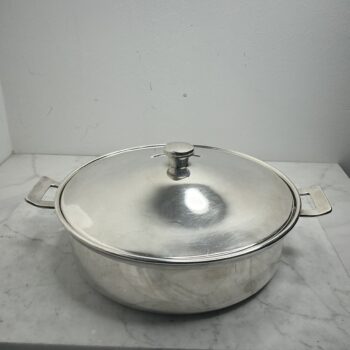 Sola 90 verzilverde dekschaal met deksel ø 22 cm