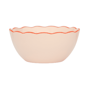 Good morning bowl sculpted old pink