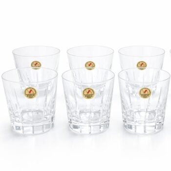 Royal Leerdam Kristalunie whiskyglazen – set van 6 – handgemaakt kristal